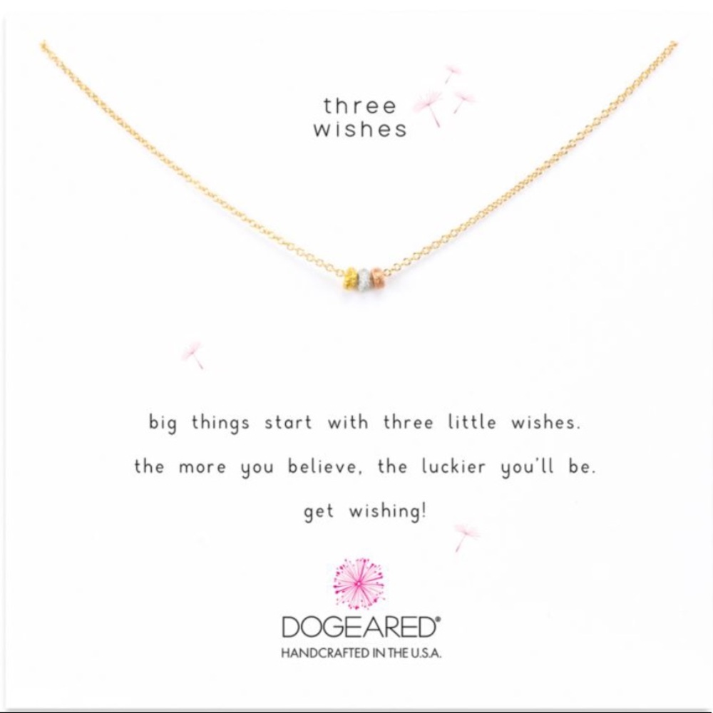 Dogeared Three Wishes Necklace! Wear w/everything